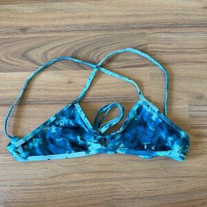 Jolyn Teal & Aqua Tie-Dye Bikini Top